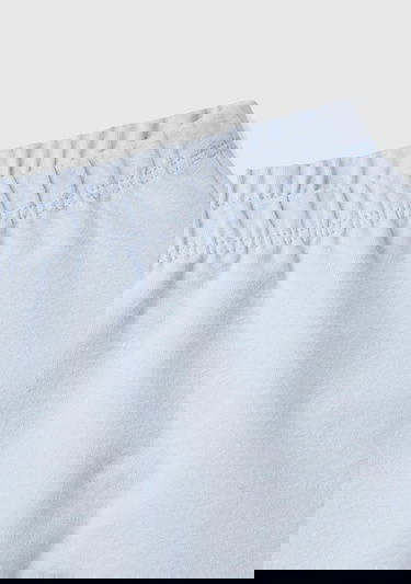  Bebek Açık Mavi Önü Grafik Baskılı Omzu Düğmeli 2 Parça Polar Takım