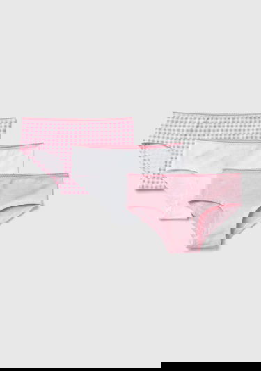  Kız Çocuk Pembe Mix Karışık Desenli Külot Takımı