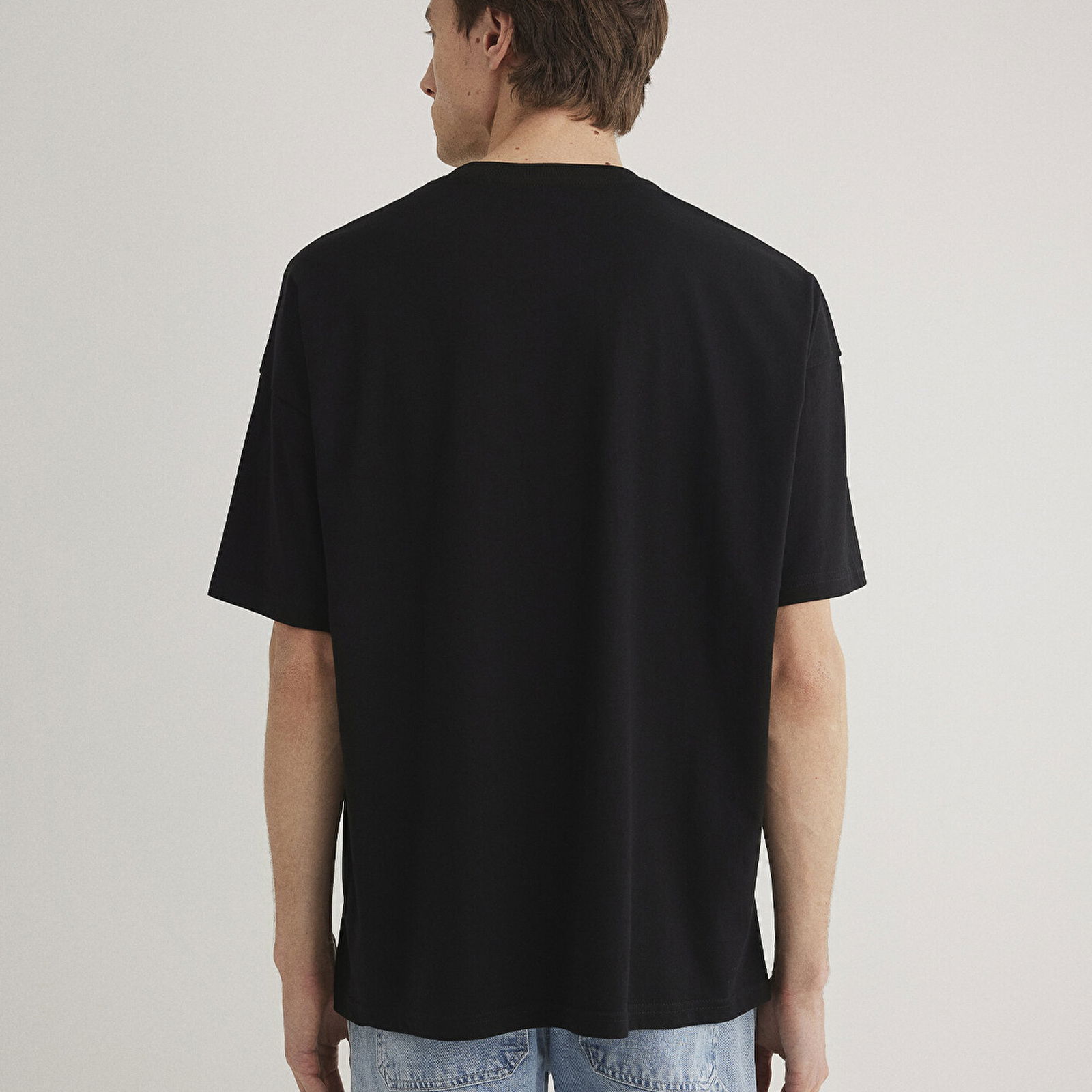 Mavi Mavi Logo Baskılı Siyah Tişört Oversize / Geniş Kesim 0611828-900