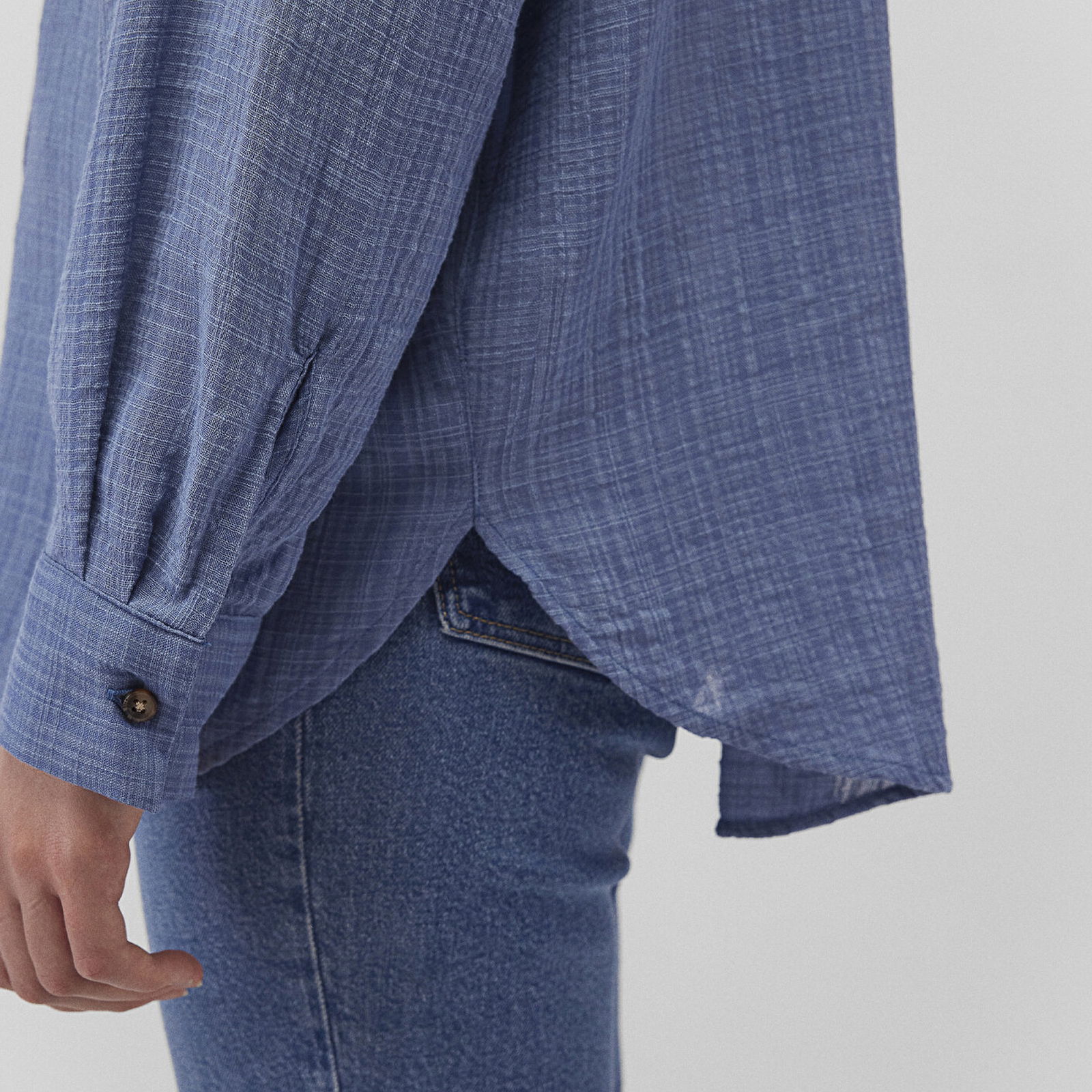 Mavi Oversize Mavi Gömlek Oversize / Geniş Kesim 1210404-83767