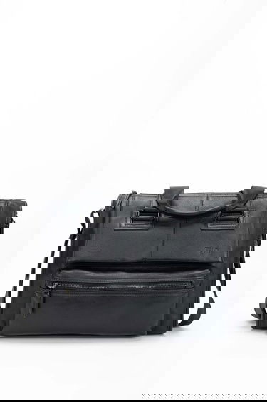  Tamer Tanca Erkek Hakiki Deri Siyah Evrak Çantası