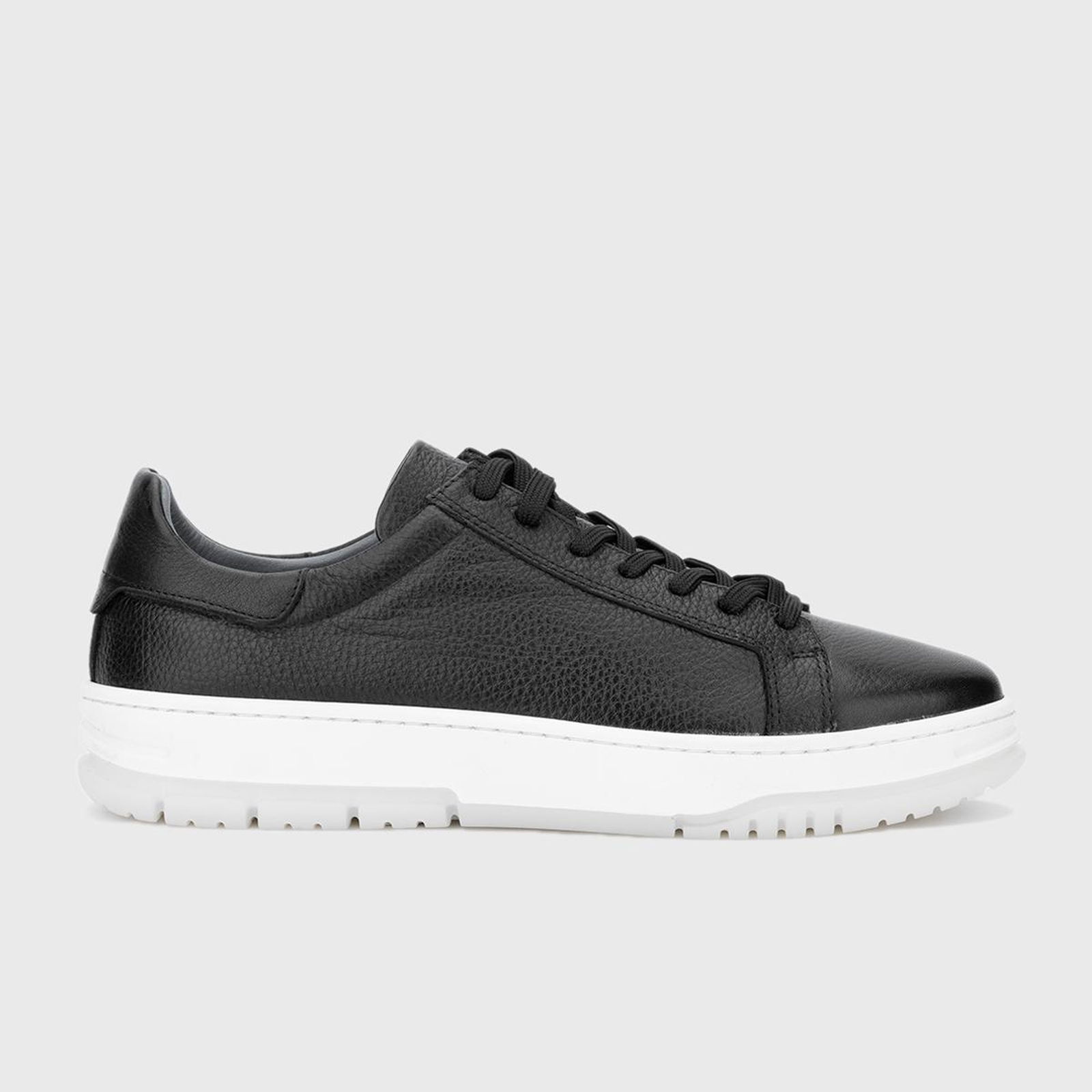 Valmenti Alioth Erkek Siyah Floter Hakiki Deri Sneakers & Spor Ayakkabı