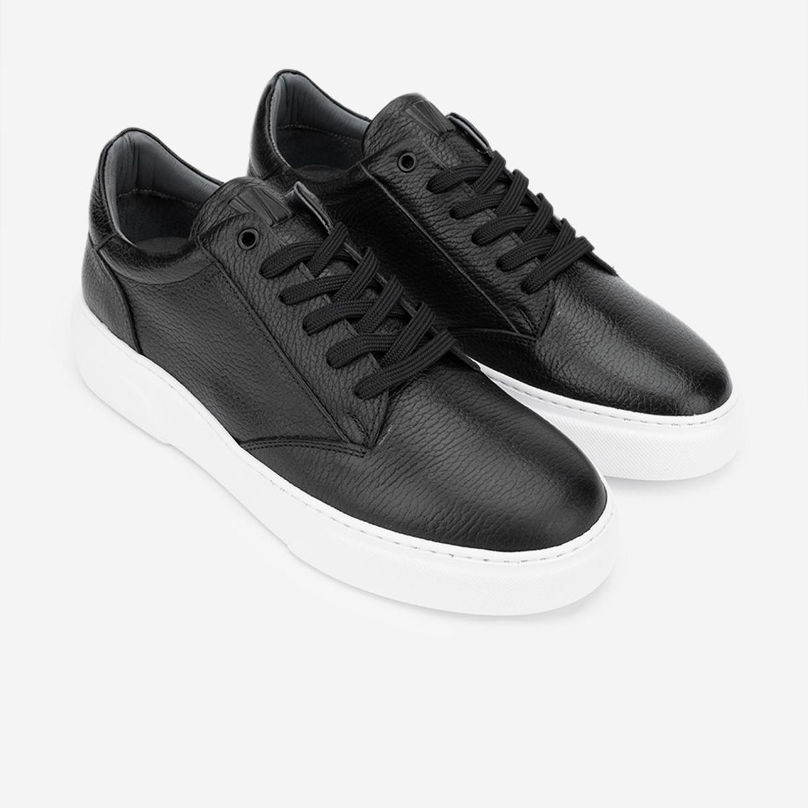 Valmenti Cess Erkek Siyah Floter Hakiki Deri Sneakers & Spor Ayakkabı