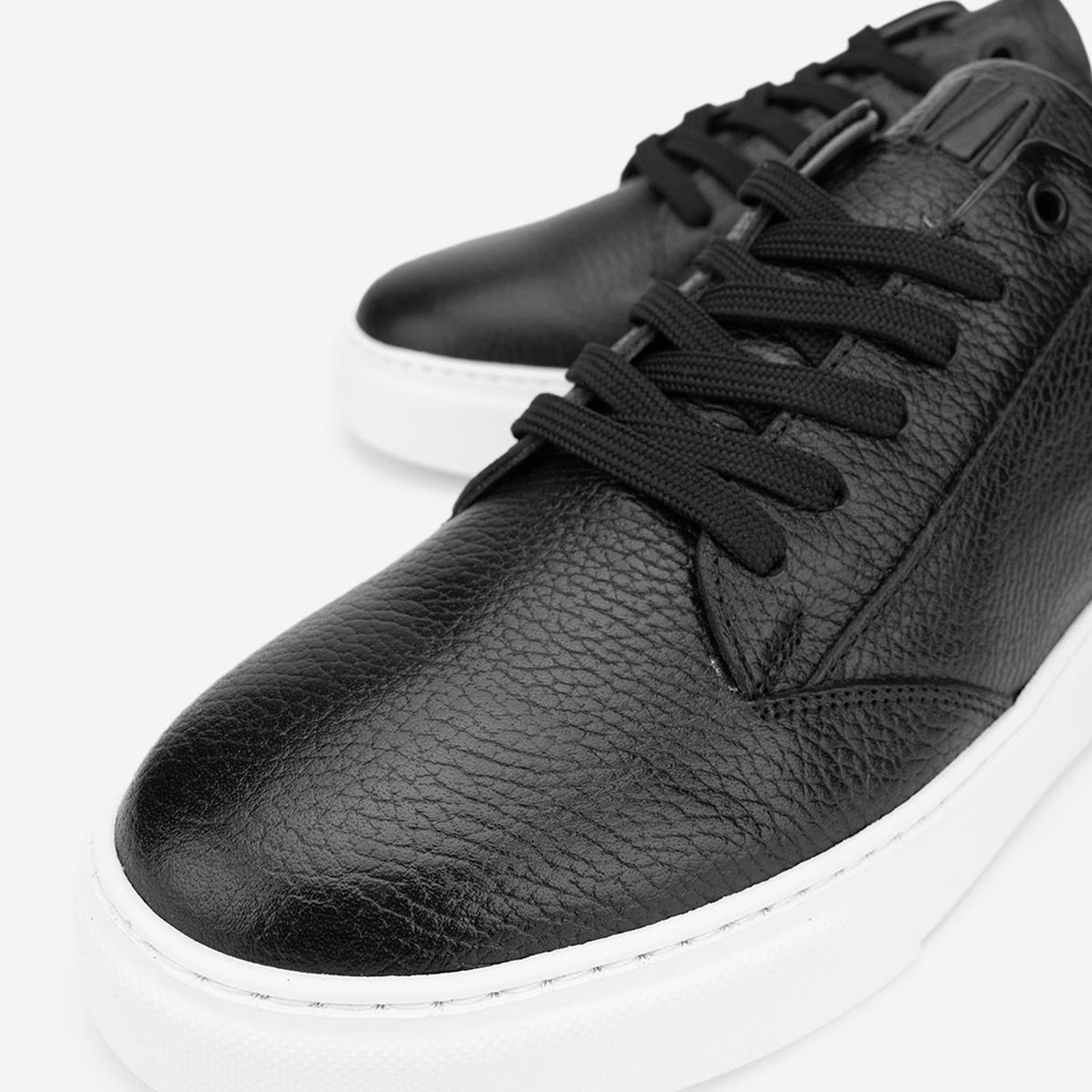 Valmenti Cess Erkek Siyah Floter Hakiki Deri Sneakers & Spor Ayakkabı