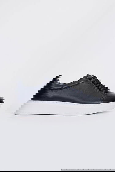  Valmenti Husky Erkek Lacivert Hakiki Deri Sneakers & Spor Ayakkabı