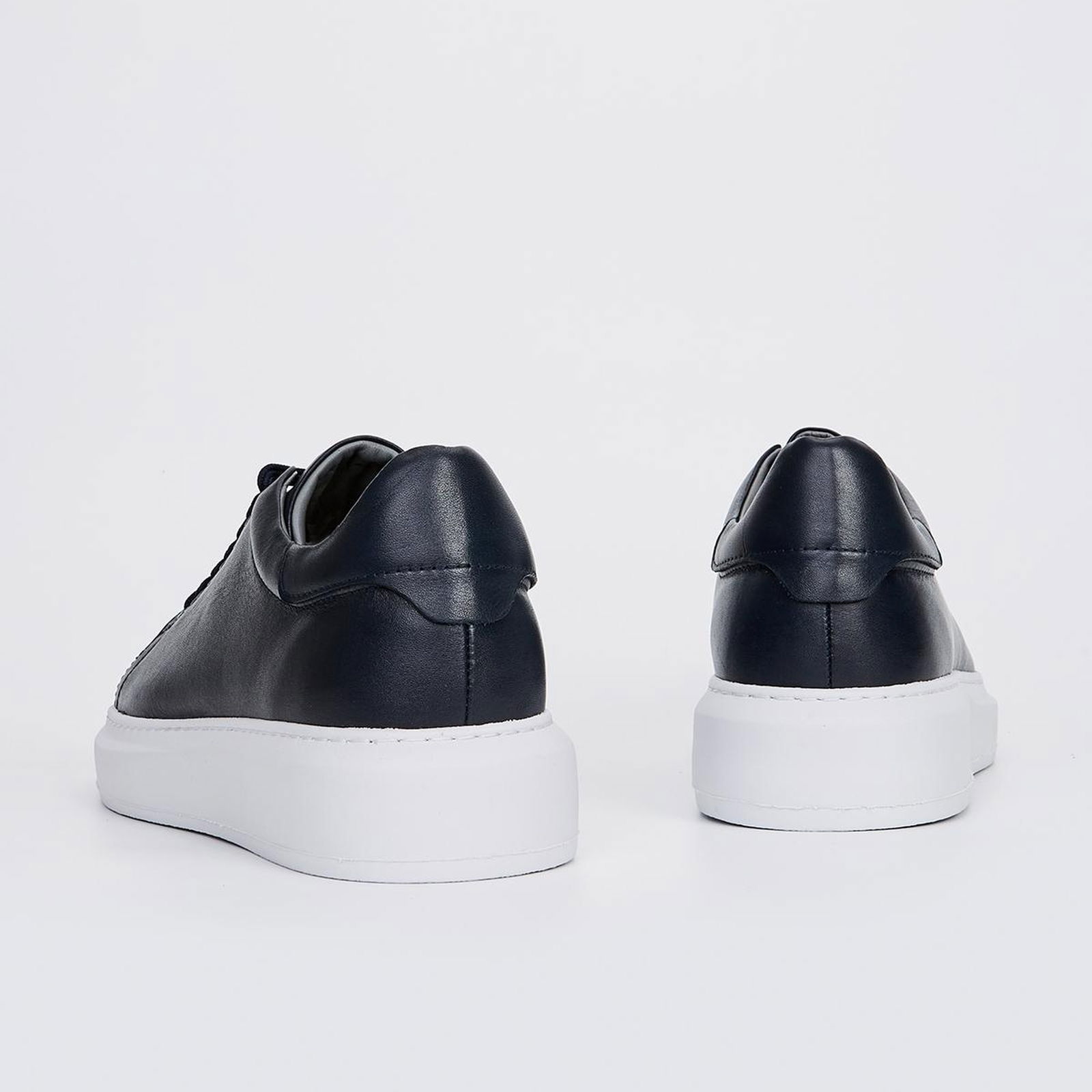 Valmenti Husky Erkek Lacivert Hakiki Deri Sneakers & Spor Ayakkabı