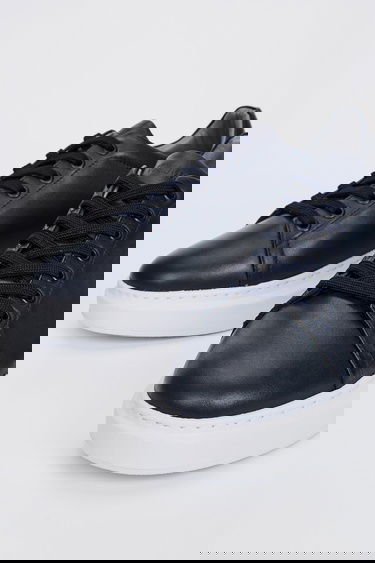  Valmenti Husky Erkek Lacivert Hakiki Deri Sneakers & Spor Ayakkabı