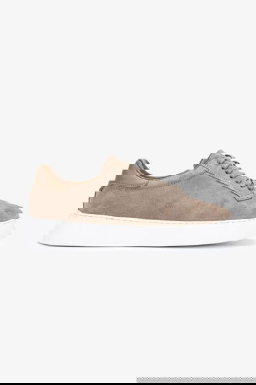  Valmenti Lorenza Erkek Bej Süet Hakiki Deri Sneakers & Spor Ayakkabı
