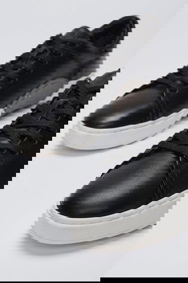  Valmenti Erkek Siyah Hakiki Deri Sneakers & Spor Ayakkabı