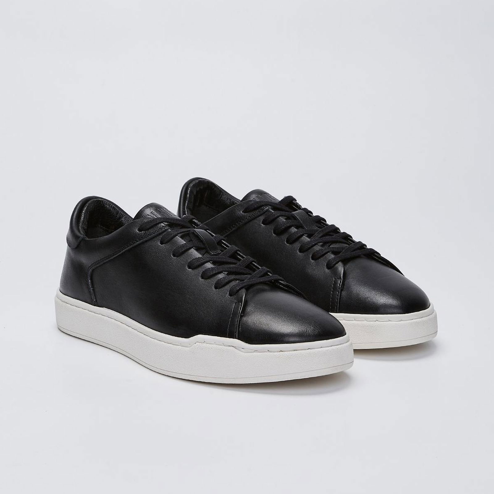Valmenti Erkek Siyah Hakiki Deri Sneakers & Spor Ayakkabı