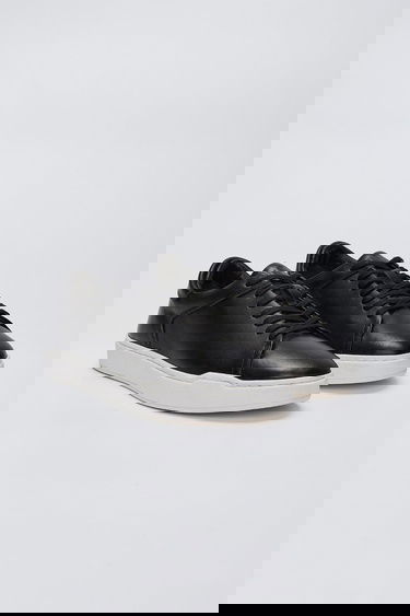  Valmenti Erkek Siyah Hakiki Deri Sneakers & Spor Ayakkabı