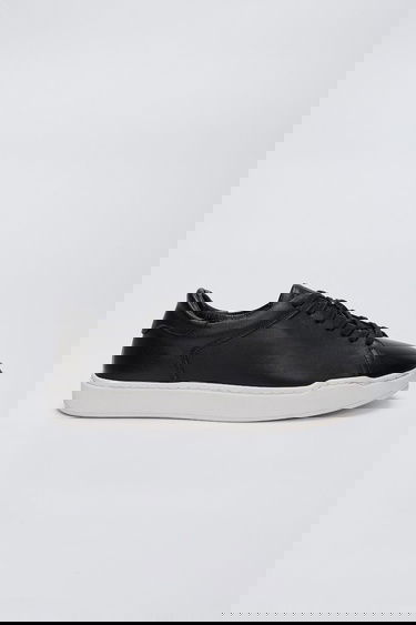  Valmenti Erkek Siyah Hakiki Deri Sneakers & Spor Ayakkabı
