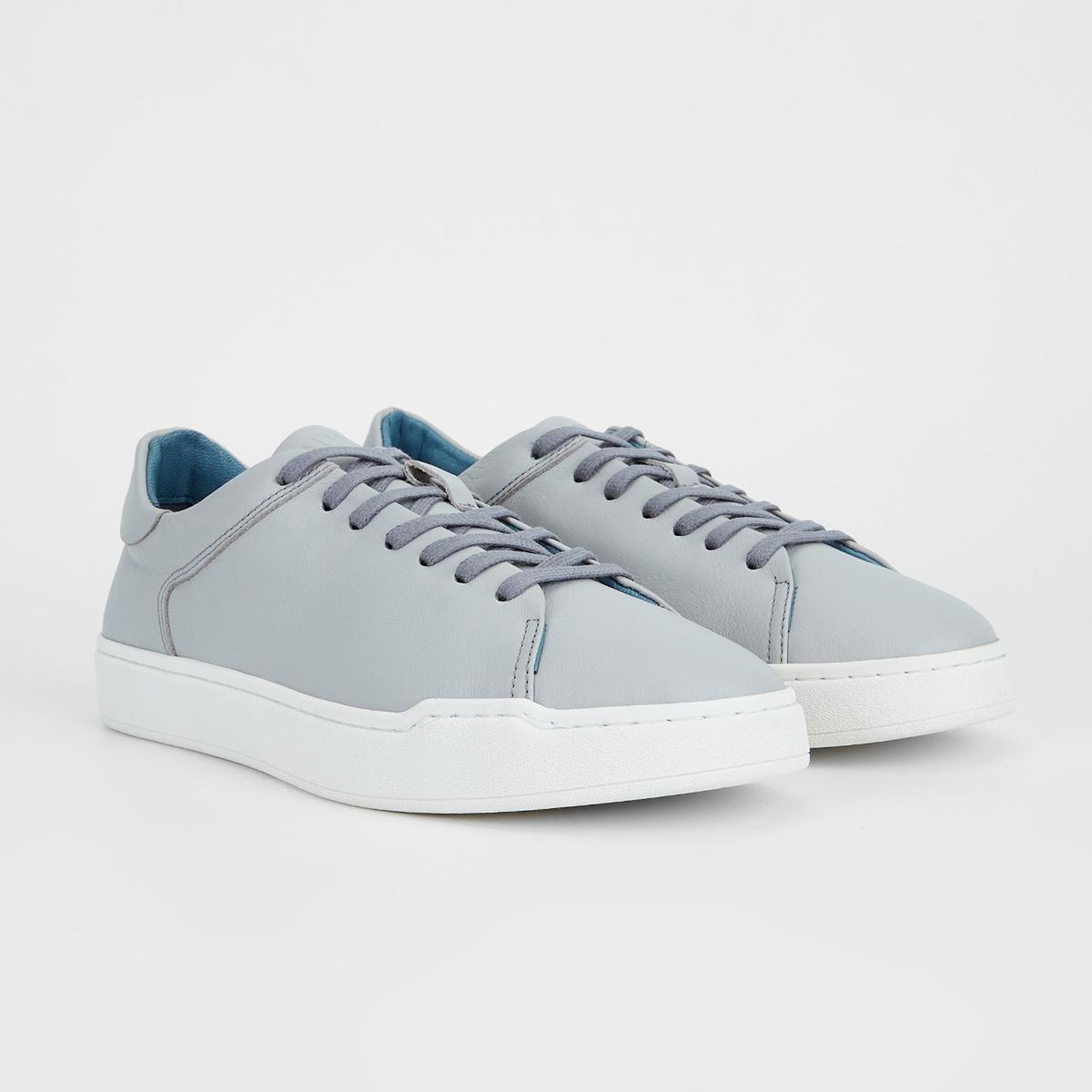 Valmenti Erkek Gri Hakiki Deri Sneakers & Spor Ayakkabı