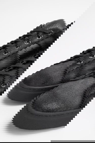  Valmenti Erkek Siyah grft Hakiki Deri Sneakers & Spor Ayakkabı