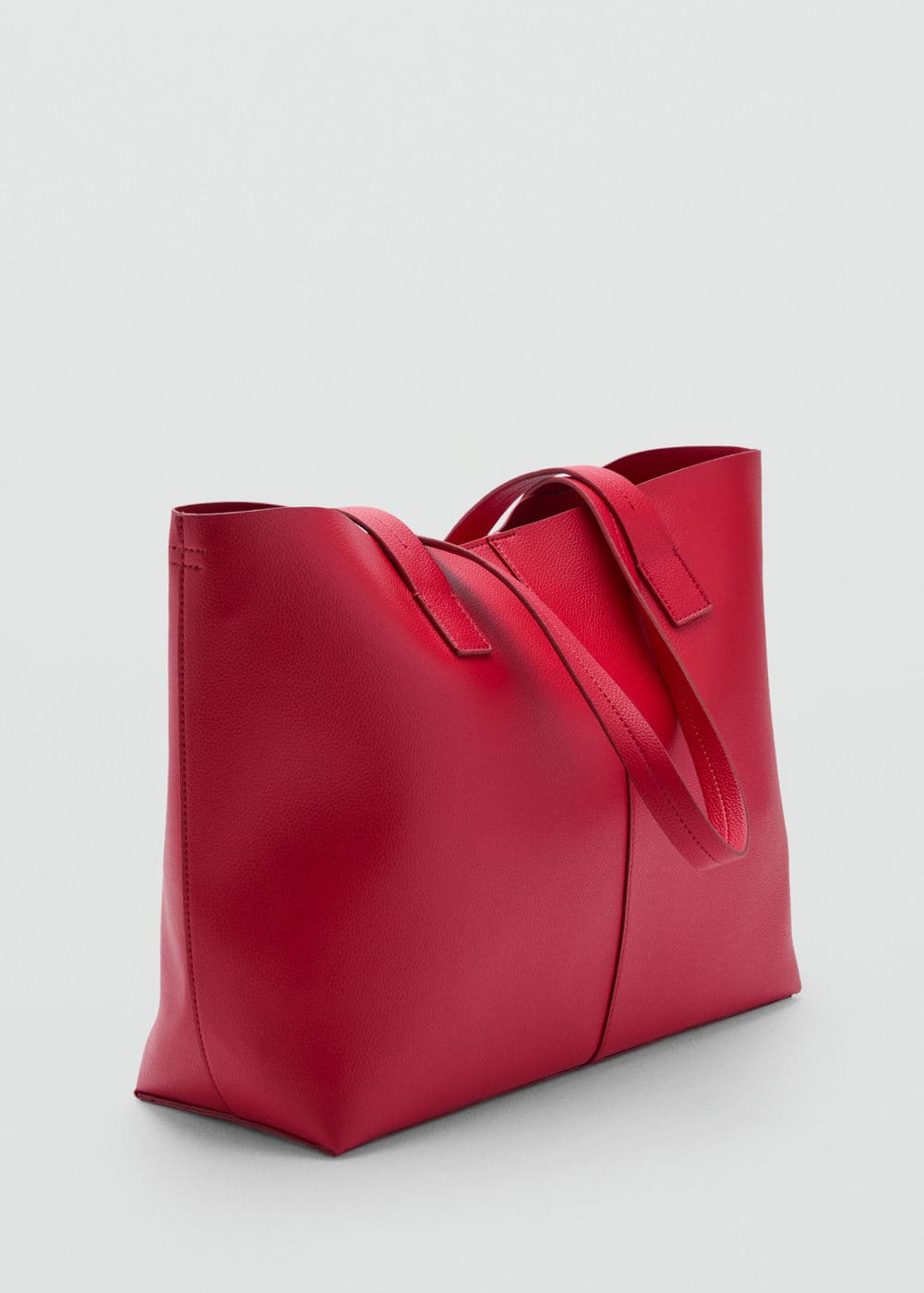 Mango Kadın Çift Saplı Shopper Çanta Kirmizi