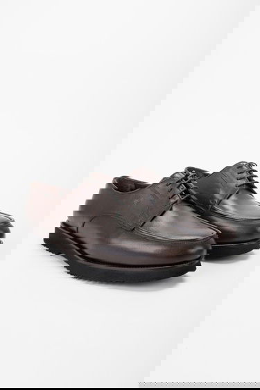  Valmenti Erkek Kahverengi Hakiki Deri Casual Ayakkabı