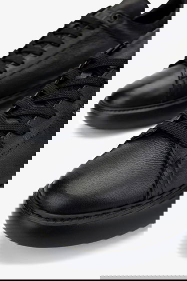  Valmenti Erkek Hakiki Deri Siyah Deri Sneakers & Spor Ayakkabı