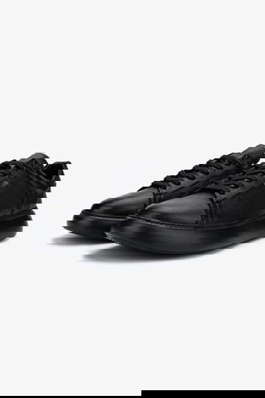  Valmenti Erkek Hakiki Deri Siyah Deri Sneakers & Spor Ayakkabı