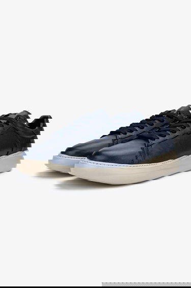  Valmenti Erkek Hakiki Deri Lacivert Sneakers & Spor Ayakkabı