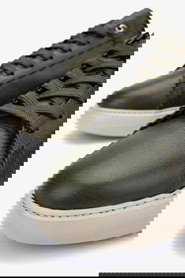  Valmenti Erkek Hakiki Deri Yeşil Sneakers & Spor Ayakkabı