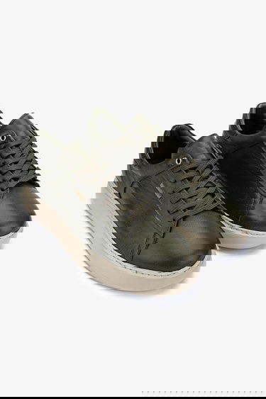  Valmenti Erkek Hakiki Deri Yeşil Sneakers & Spor Ayakkabı