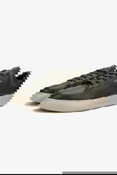 Valmenti Erkek Hakiki Deri Yeşil Sneakers & Spor Ayakkabı