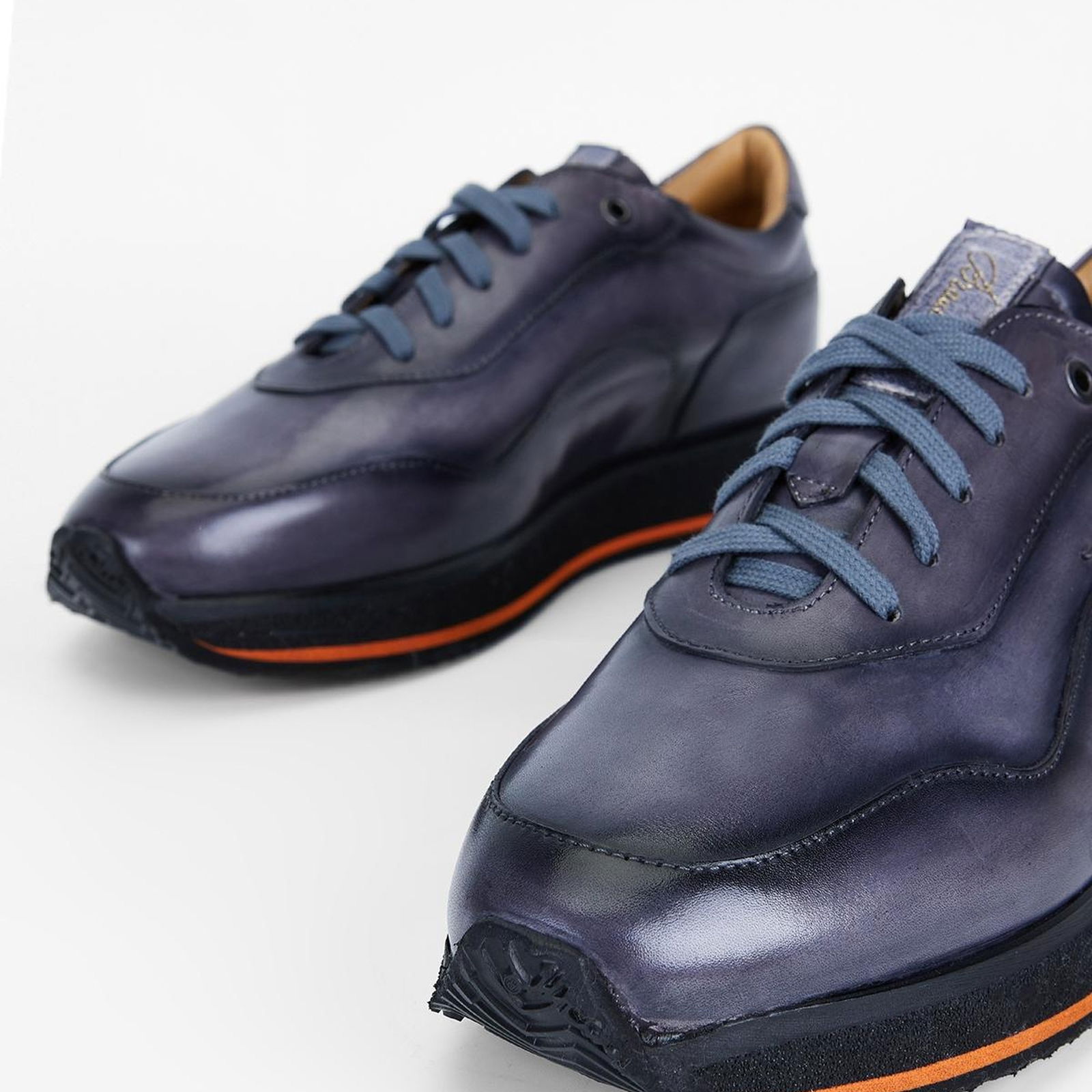 Valmenti Erkek Siyah duman Hakiki Deri Sneakers & Spor Ayakkabı