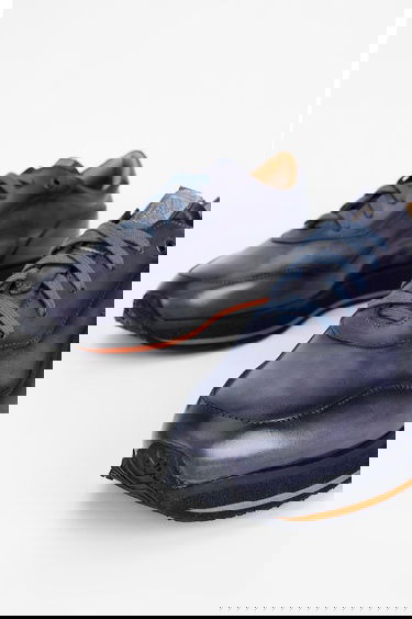  Valmenti Erkek Siyah duman Hakiki Deri Sneakers & Spor Ayakkabı