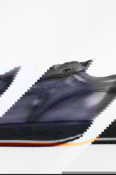  Valmenti Erkek Siyah duman Hakiki Deri Sneakers & Spor Ayakkabı