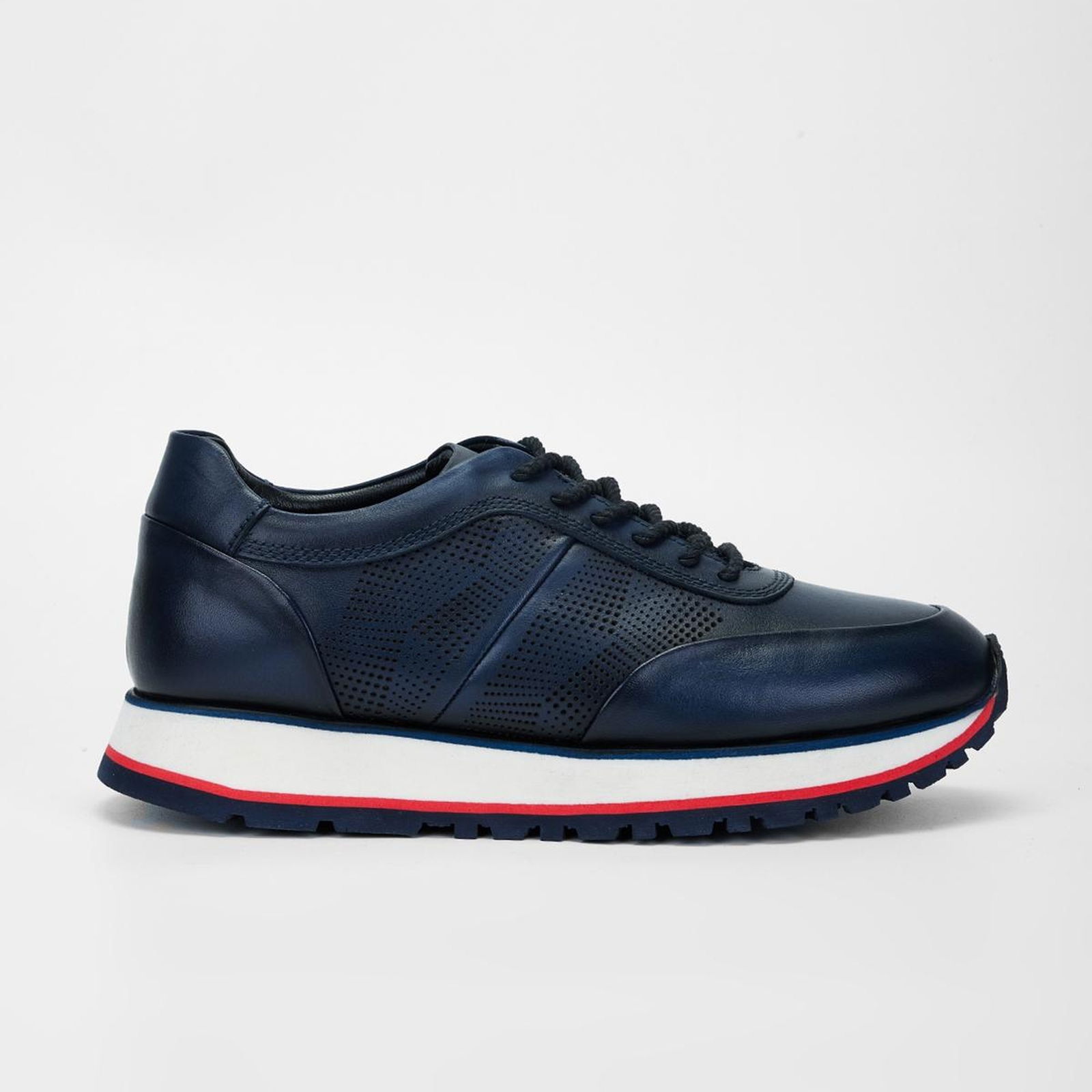 Valmenti Erkek Laci kırmızı beyaz Hakiki Deri Sneakers & Spor Ayakkabı