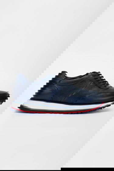  Valmenti Erkek Laci kırmızı beyaz Hakiki Deri Sneakers & Spor Ayakkabı