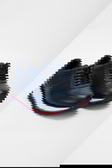  Valmenti Erkek Laci kırmızı beyaz Hakiki Deri Sneakers & Spor Ayakkabı