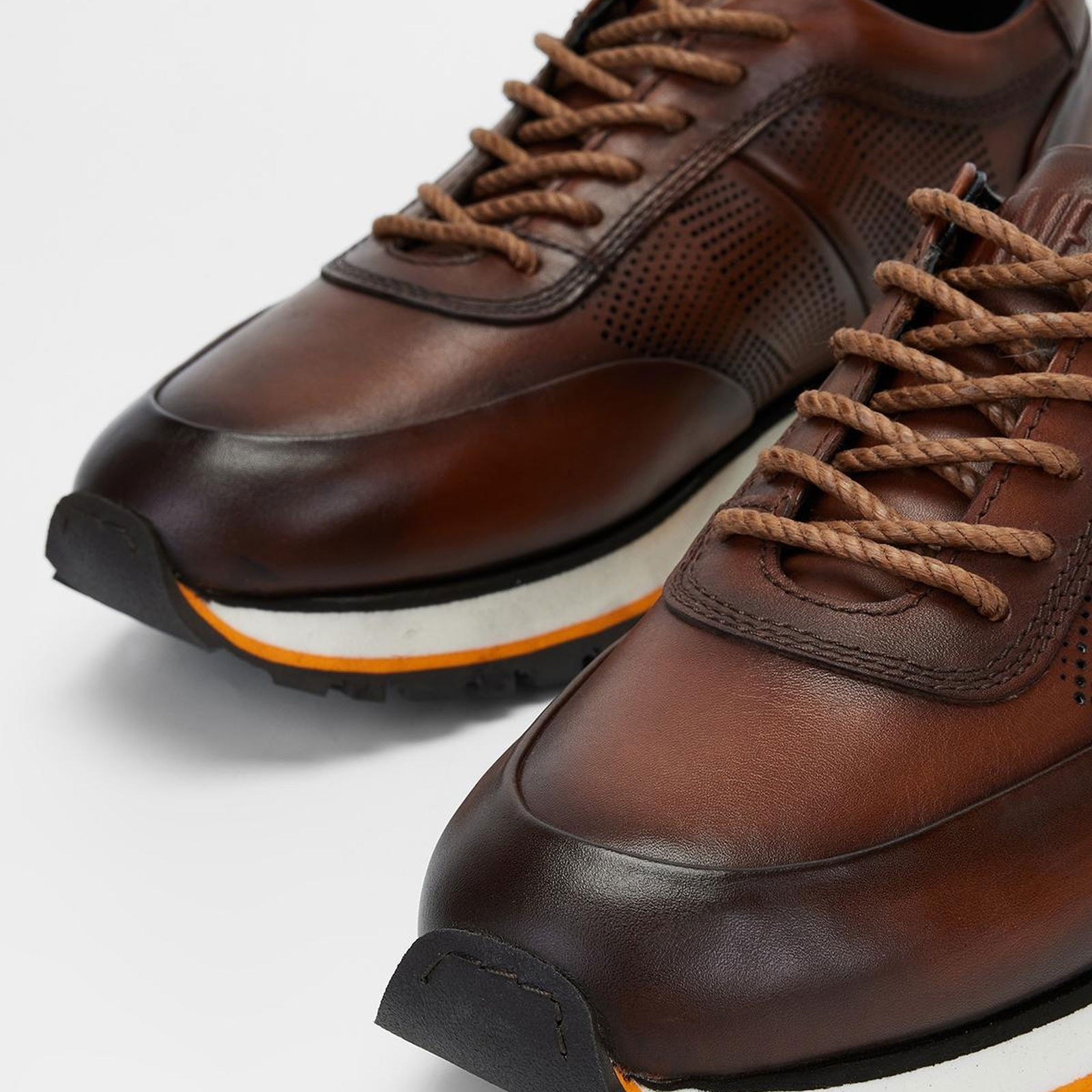 Valmenti Erkek Kahve tarcın beyaz Hakiki Deri Sneakers & Spor Ayakkabı
