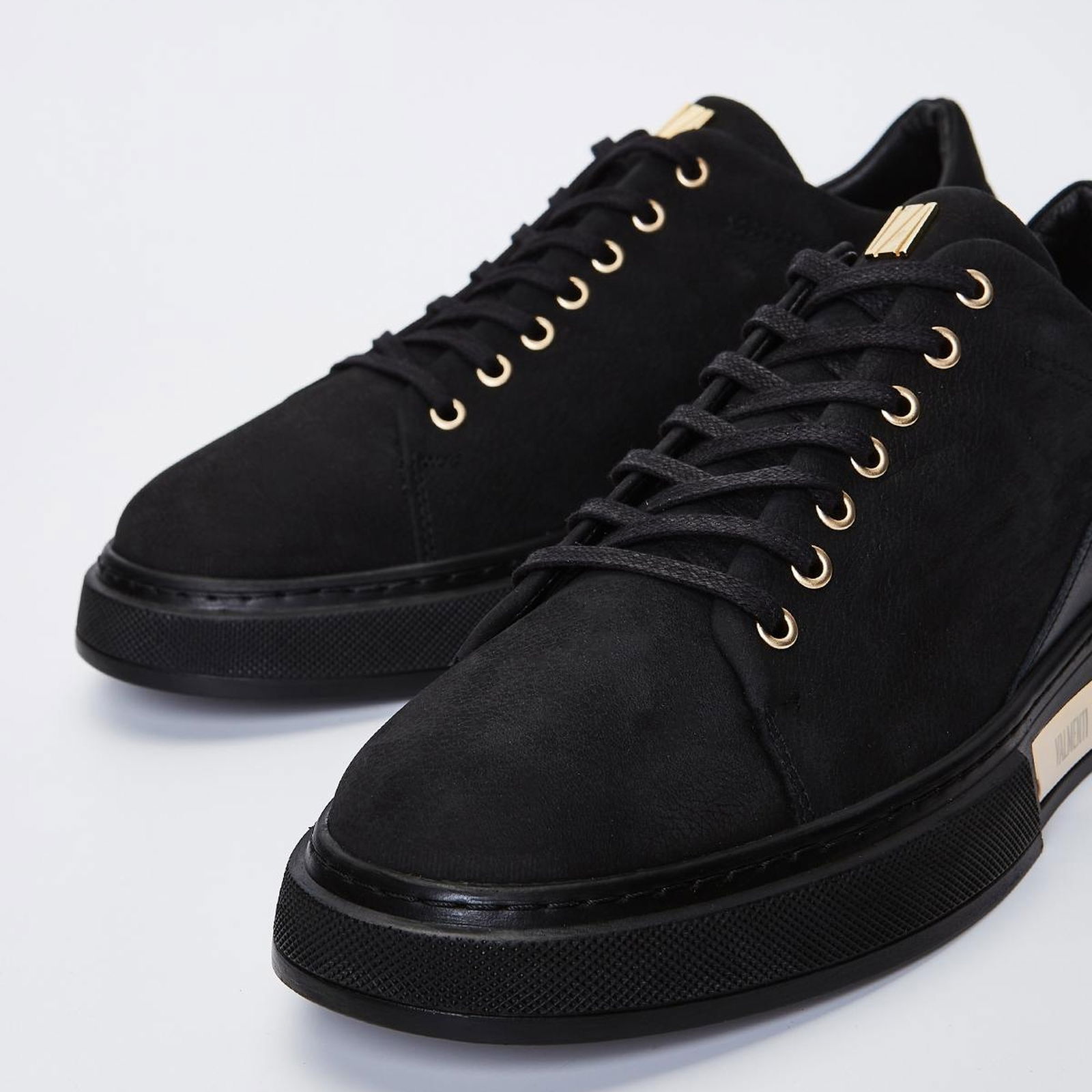 Valmenti Livio Erkek Siyah Nubuk Hakiki Deri Sneakers & Spor Ayakkabı