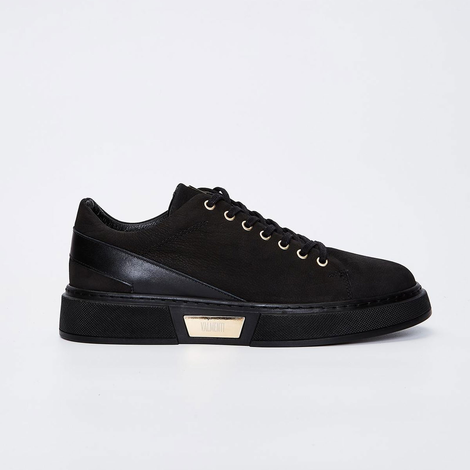 Valmenti Livio Erkek Siyah Nubuk Hakiki Deri Sneakers & Spor Ayakkabı