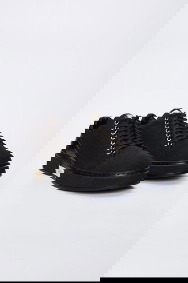  Valmenti Livio Erkek Siyah Nubuk Hakiki Deri Sneakers & Spor Ayakkabı