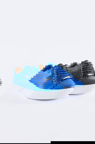  Valmenti Bosco Erkek Mavi Hakiki Deri Sneakers & Spor Ayakkabı