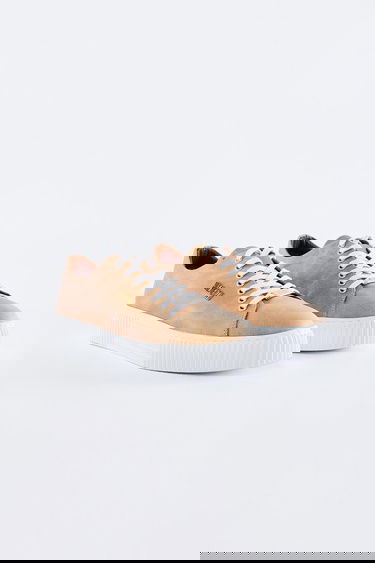  Valmenti Bosco Erkek Bej Hakiki Deri Sneakers & Spor Ayakkabı