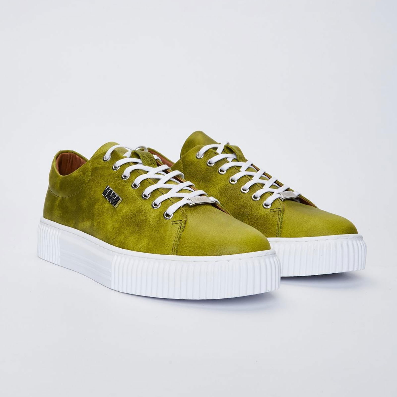 Valmenti Bosco Erkek Yeşil Hakiki Deri Sneakers & Spor Ayakkabı