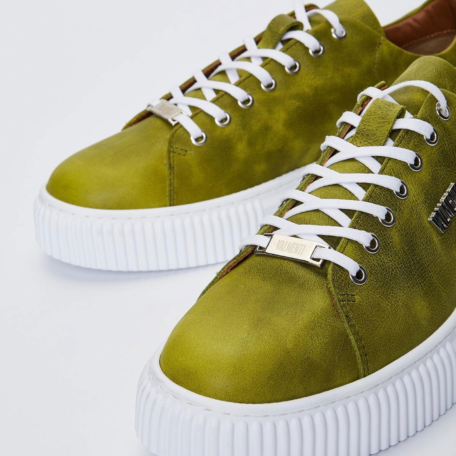 Valmenti Bosco Erkek Yeşil Hakiki Deri Sneakers & Spor Ayakkabı