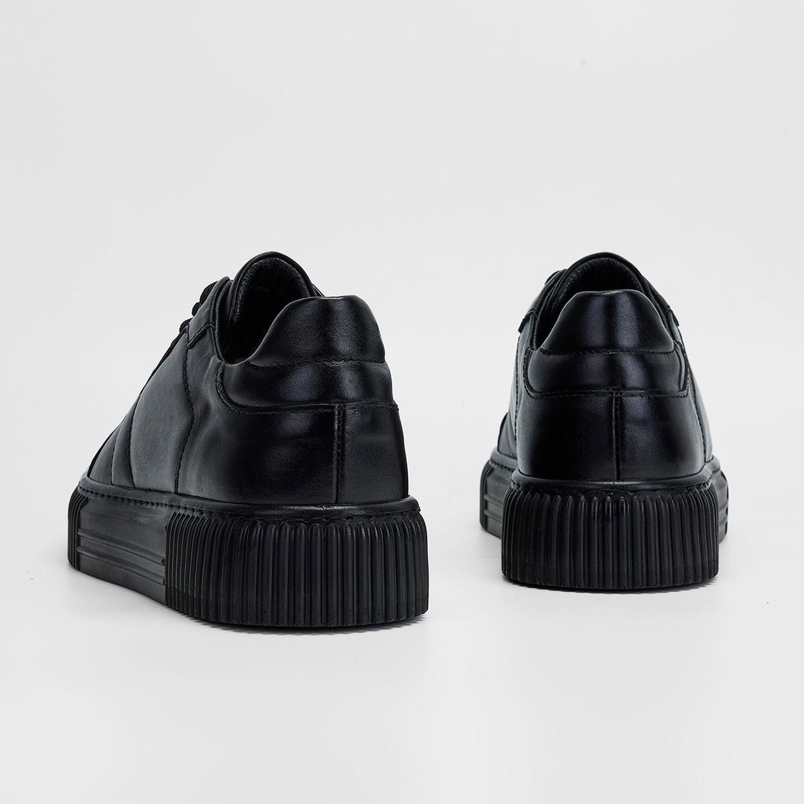 Valmenti Aletta Erkek Siyah Hakiki Deri Sneakers & Spor Ayakkabı