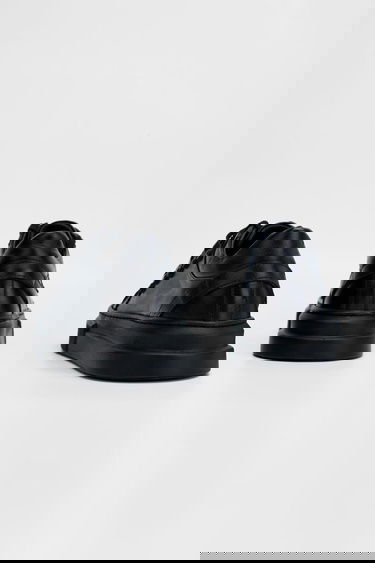 Valmenti Erkek Siyah Hakiki Deri Sneakers & Spor Ayakkabı