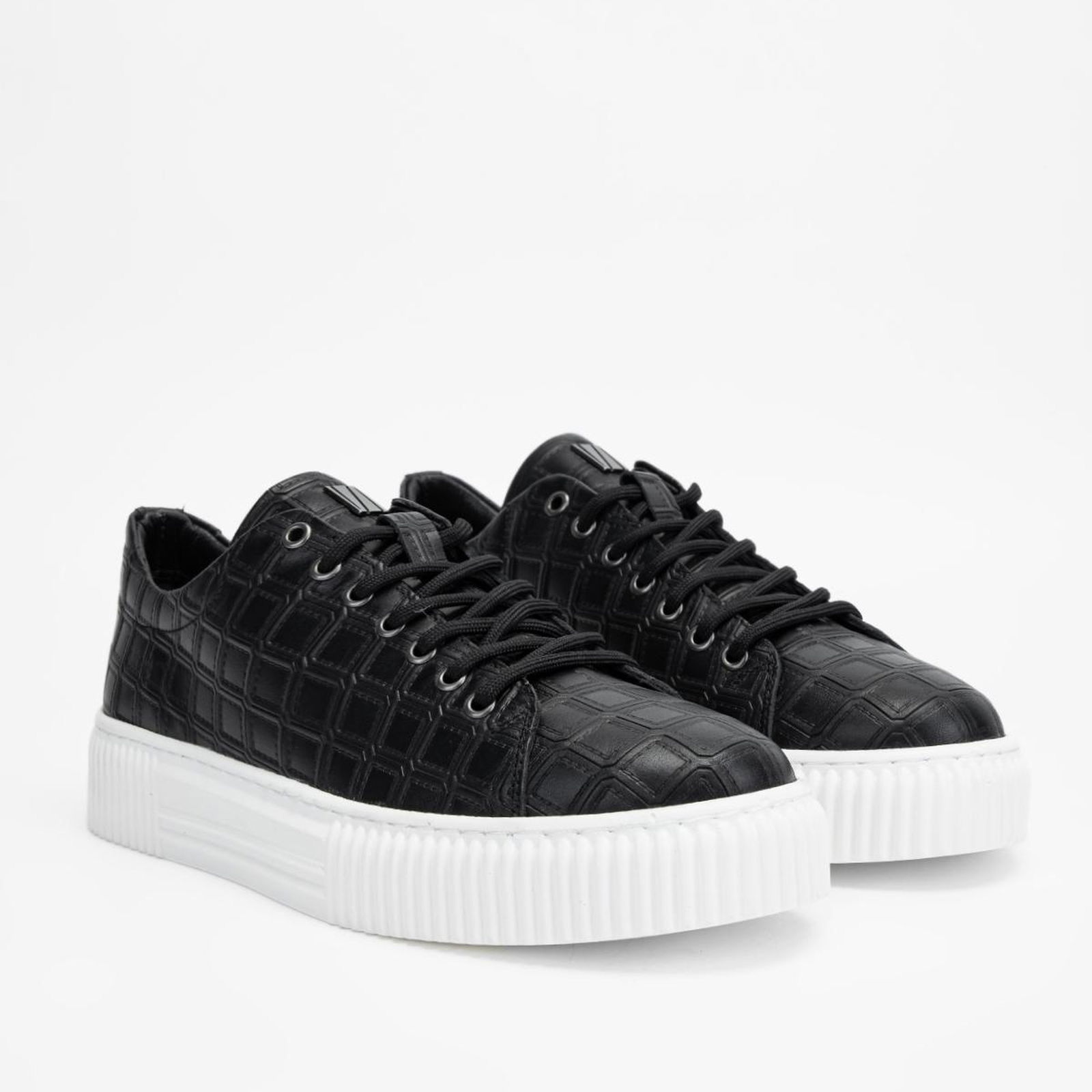 Valmenti Erkek Siyah Hakiki Deri Sneakers & Spor Ayakkabı