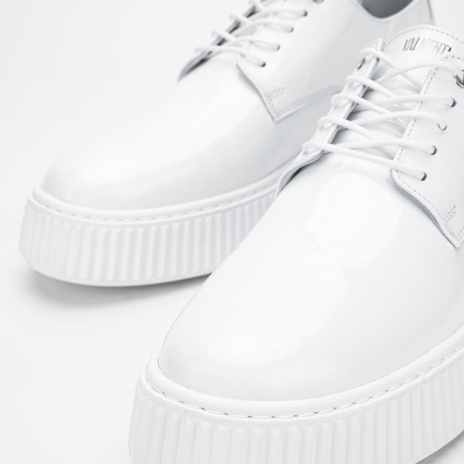 Valmenti Aden Erkek Beyaz Rugan Hakiki Deri Sneakers & Spor Ayakkabı