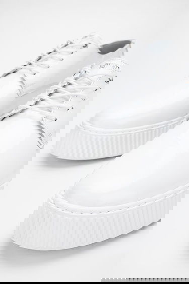  Valmenti Aden Erkek Beyaz Rugan Hakiki Deri Sneakers & Spor Ayakkabı