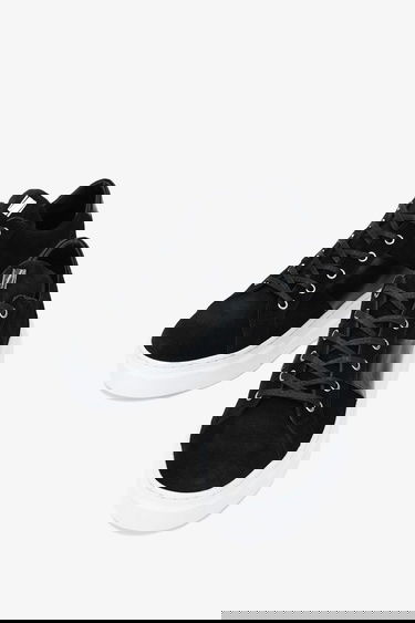  Valmenti Messi Erkek Siyah Süet Hakiki Deri Sneakers & Spor Ayakkabı
