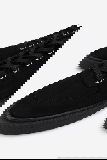  Valmenti Erkek Hakiki Deri Siyah Nubuk Sneakers & Spor Ayakkabı