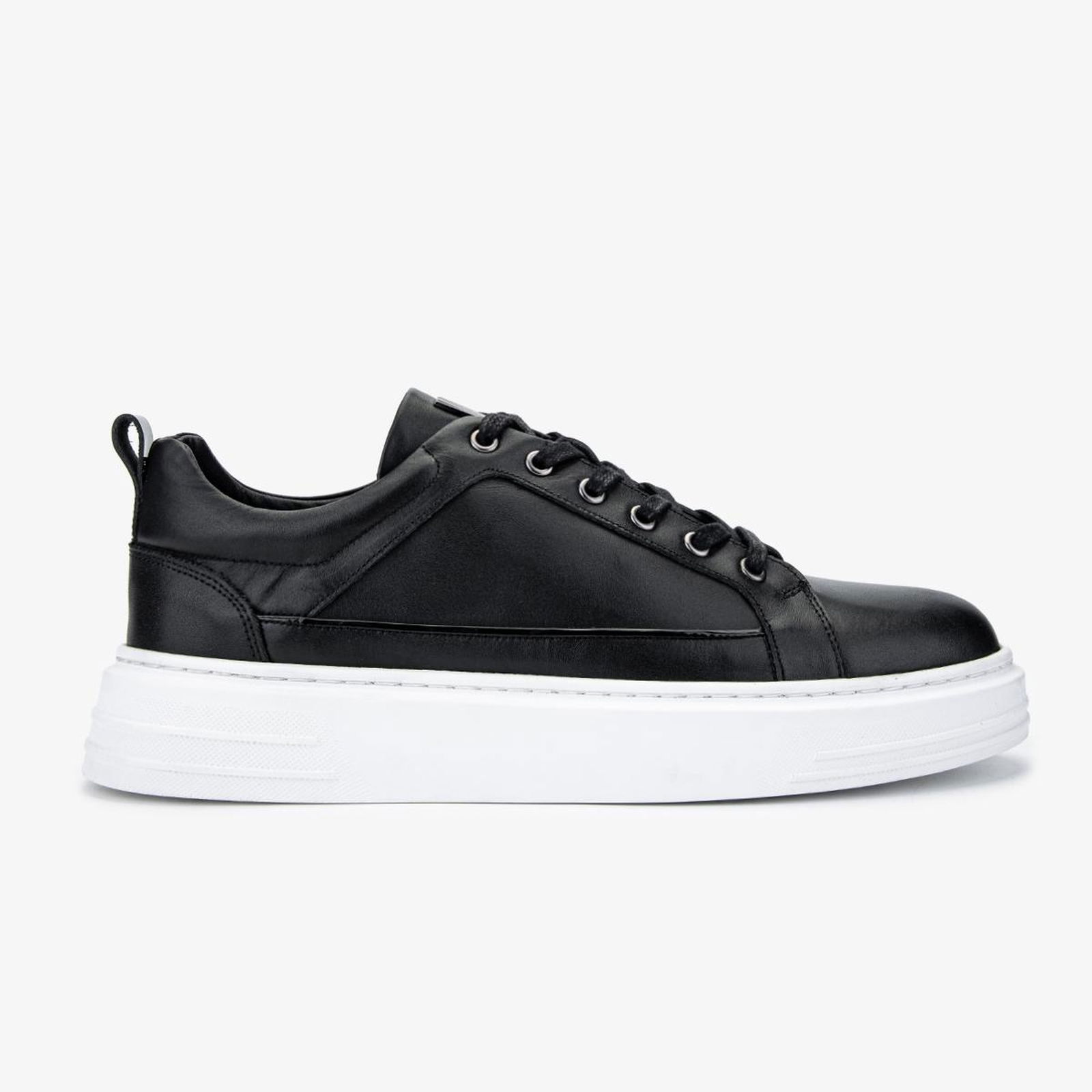 Valmenti Erkek Hakiki Deri Siyah Sneakers & Spor Ayakkabı