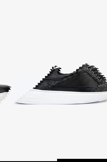 Valmenti Erkek Hakiki Deri Siyah Sneakers & Spor Ayakkabı