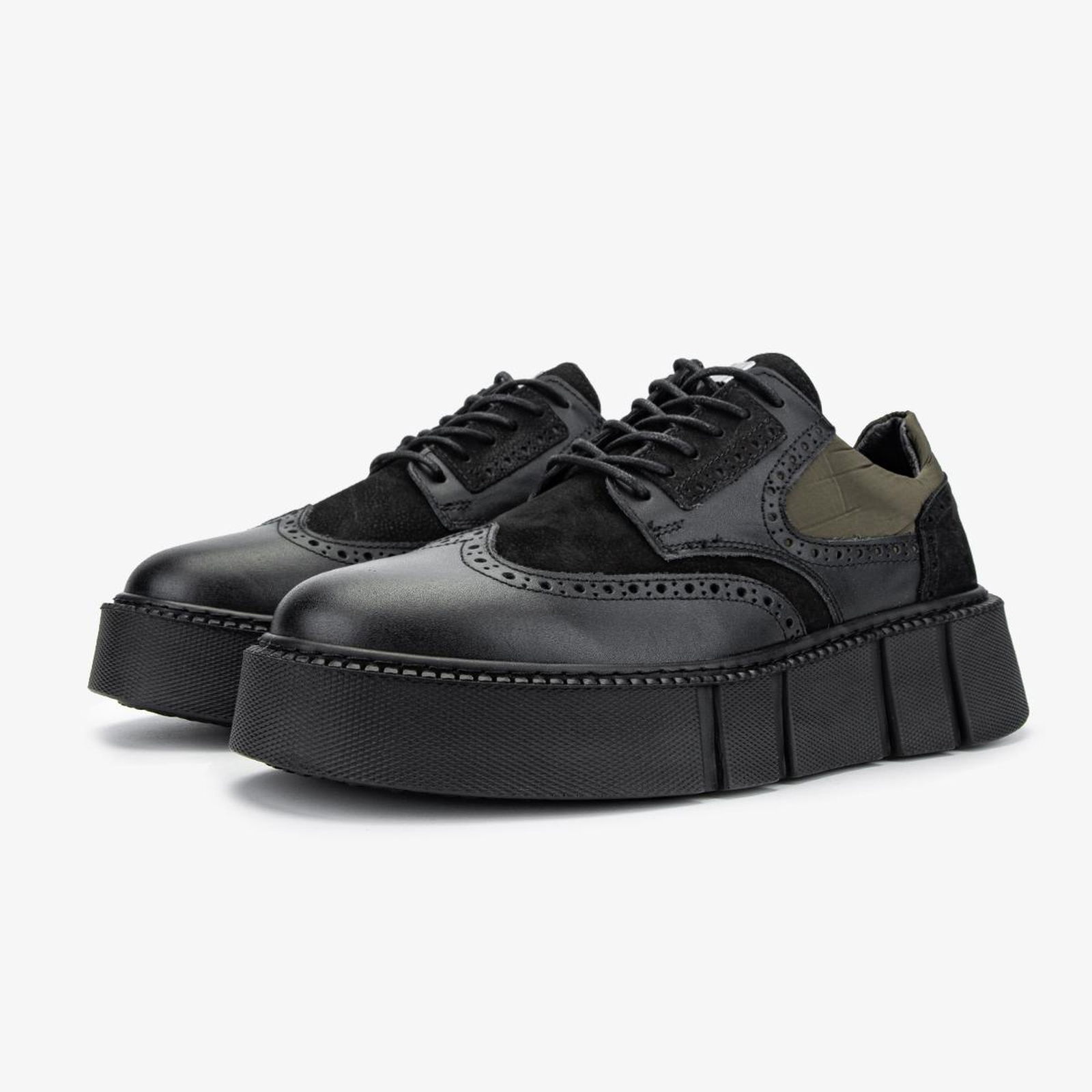 Valmenti Erkek Hakiki Deri Siyah Sneakers & Spor Ayakkabı